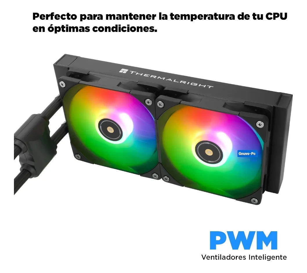 Enfriamiento Liquido Cooler Pc Cpu 240 Mm Argb Lga 1700 Am5