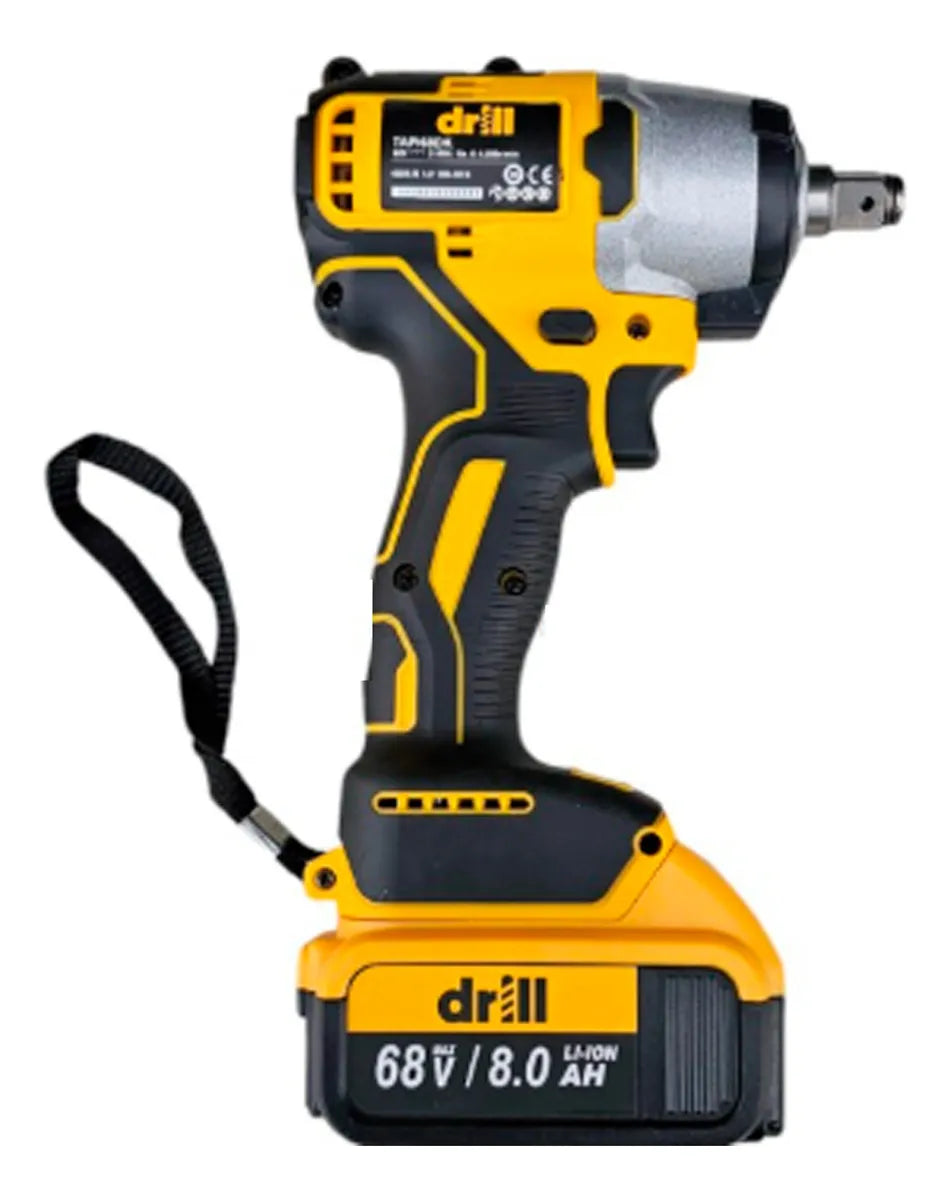 Combo Taladro Inalámbrico 13mm Y Pistola Impacto 68v - Amarillo - 50hz/60hz