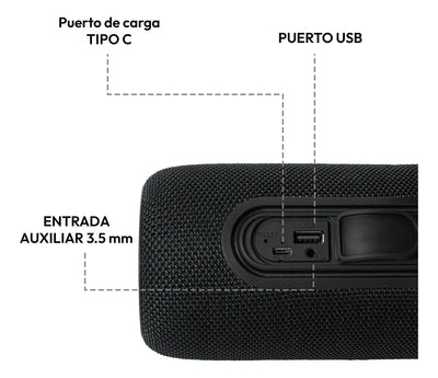 Parlante Portatil Bluetooth 10 W Sc10 Challenger