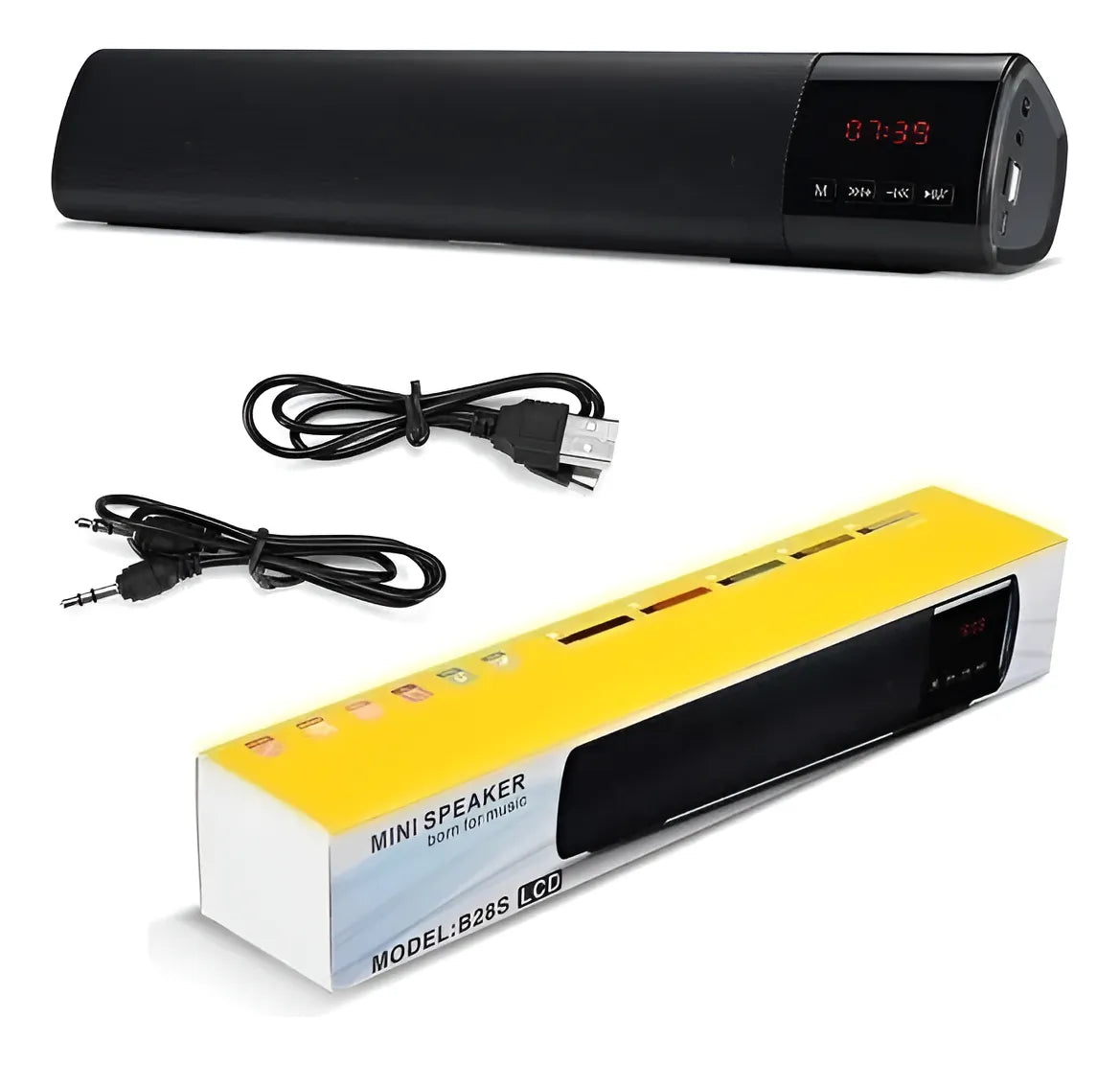 Barra Sonido Bluetooth Led 10w Usb, Fm, Sd 40cm Pantalla Color Segun Disponibilidad