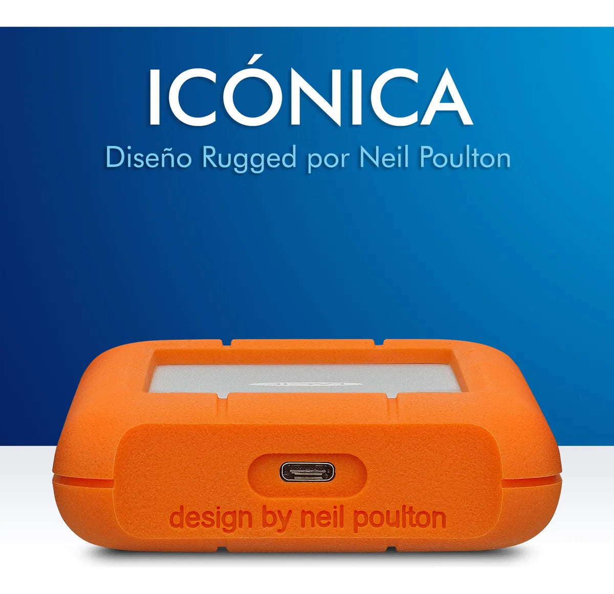 Disco duro externo LaCie Rugged STFR2000800 2TB naranja