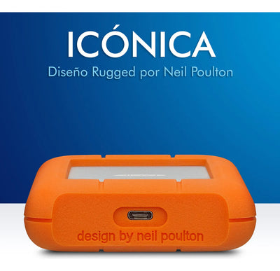 Disco duro externo LaCie Rugged STFR2000800 2TB naranja
