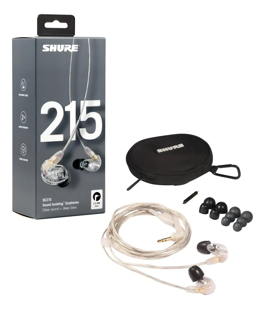 Audífonos In Ear Shure Se215-cl Con Cable Para Monitoreo