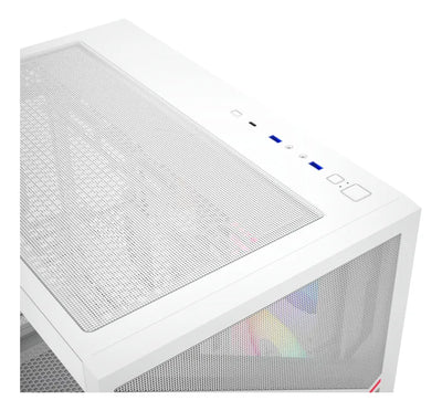 Chasis Gamer Xyz Qubex White | Argb | Atx | 4 Fans | Type C Blanco