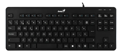 Teclado Compacto Usb Genius Luxemate 110 Español Color Del Teclado Negro