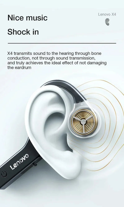 Audifonos Conducción Ósea Lenovo X4 + Xioami Redmi 4 Active Negro