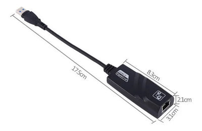 Tarjeta Convertidor Adaptador Usb 3.0 A Rj45 Red 1000 Mbps
