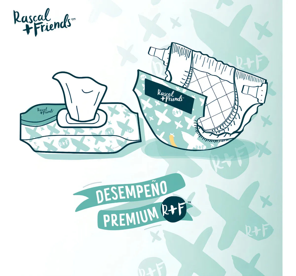 Set Pañitos Humedos Rascal por 320 Unidades - 4 Paquetes