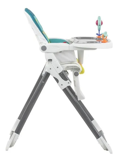Silla Comedor Bebé Portátil 2 En 1 Con Juguetes Color Fucsia Coneja