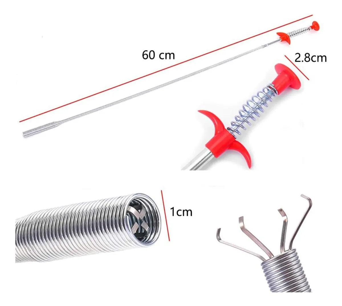Sonda Destapador Gancho De Limpieza De Fregadero O Cañerias