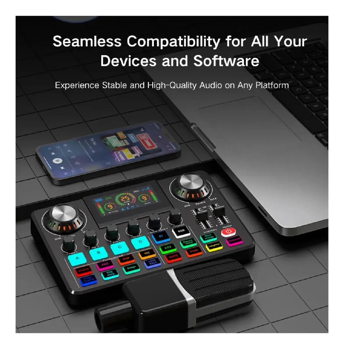 Mezclador Tarjeta De Sonido Profesional Usb Bluetooth F668