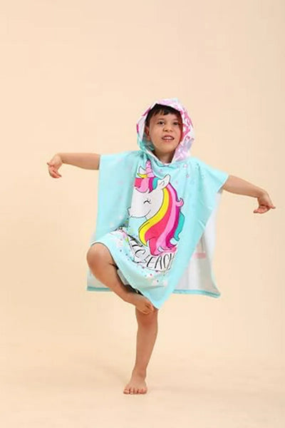 Toallas Con Capucha De Unicornio Para Niños 2-10 Años