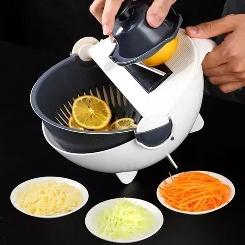 Cortador Rebanador Rayador De Verduras Escurridor 9 En 1