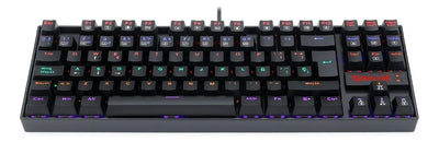 Teclado Mecánico Redragon Kumara Rainbow K552-kr-sp Teclado Negro Idioma Español Latinoamérica