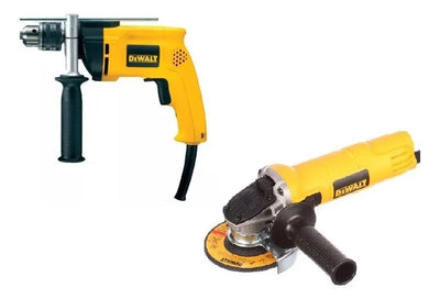 Combo Taladro Dewalt 1/2 + Pulidora Dewalt - Dwd024-b3aa Color Amarillo