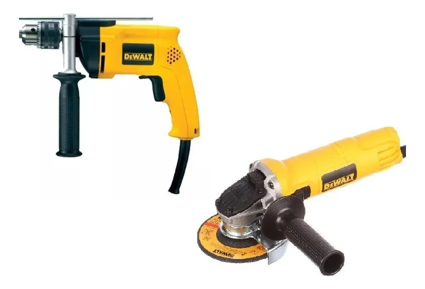Combo Taladro Dewalt 1/2 + Pulidora Dewalt - Dwd024-b3aa Color Amarillo