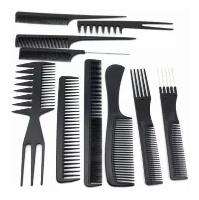 Kit Juego Set Peinillas Peluqueria 10 Unidades