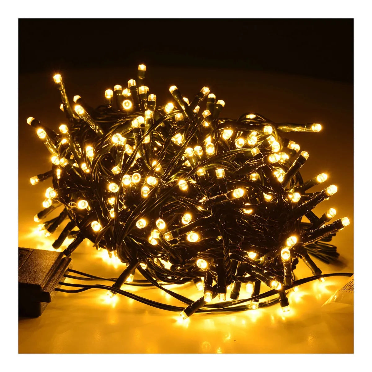 Luces Led Lineal 200 Calida 14m Instalacion Navidad Navideña