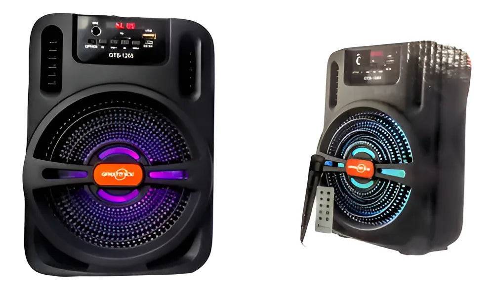 Parlante Cabina Musical Inalámbrico Micrófono Control Sonido