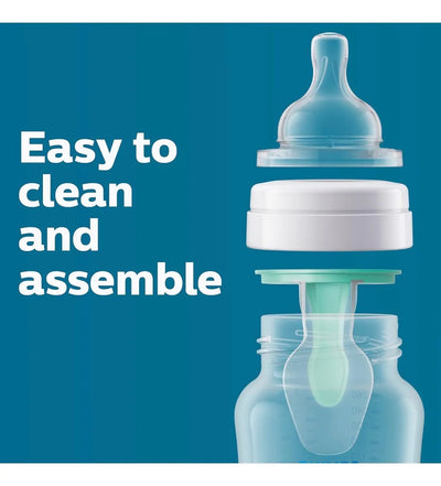 Kit Tetero Biberón Bebé Philips Avent 4 Onzas Oz X 4 Und 125 Transparente