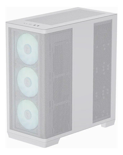 Chasis Gabinete Gamer Apnx C1 Blanco X4 Fan Argb