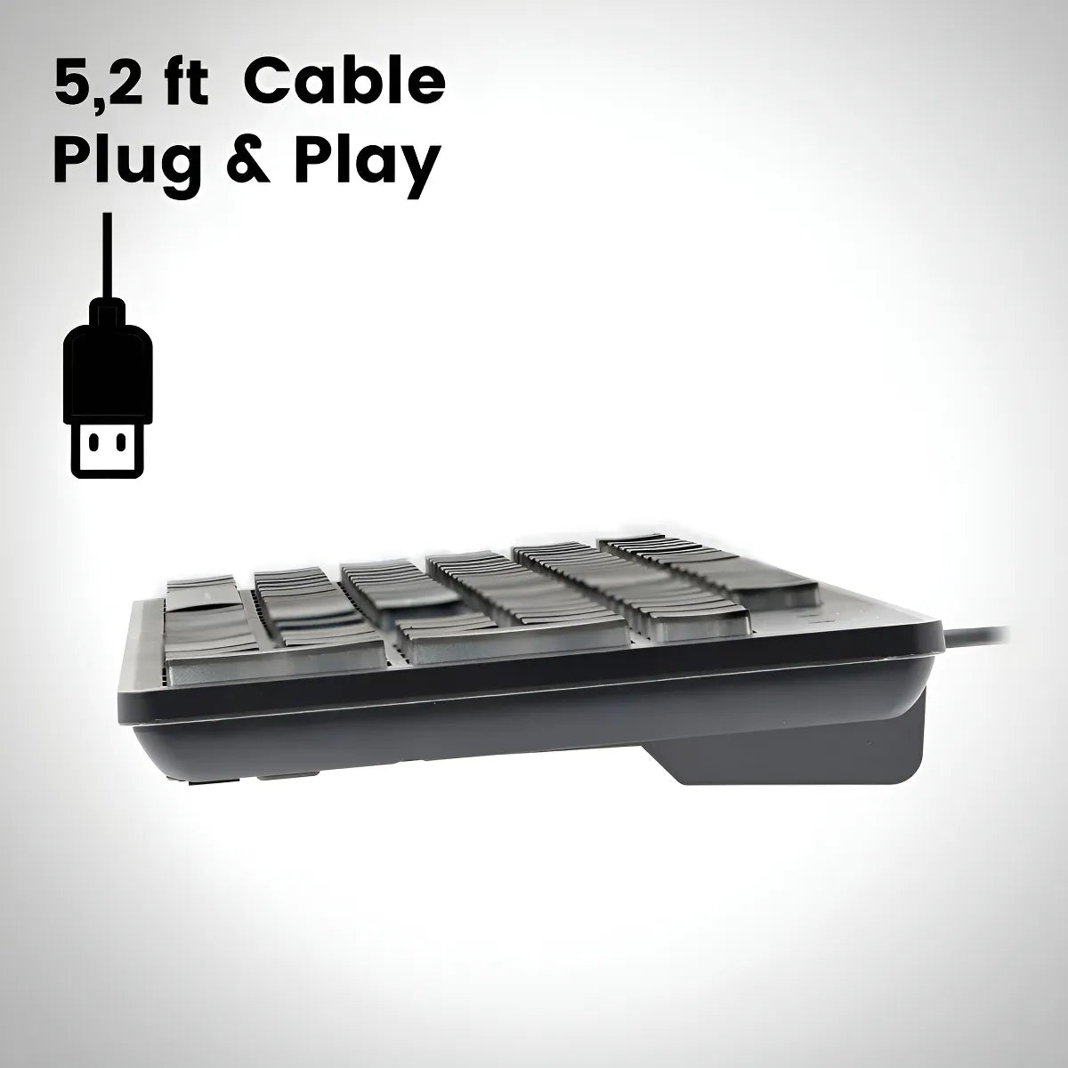 Teclado Gamer Usb Weibo Fc-560 Silencioso Con Luz Multimedia
