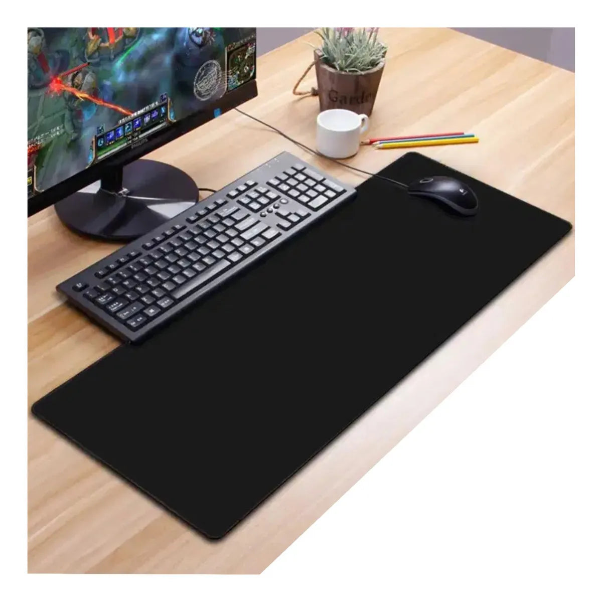 Pad Mouse Gaming Black 80cm X 30cm X 3mm Color Negro