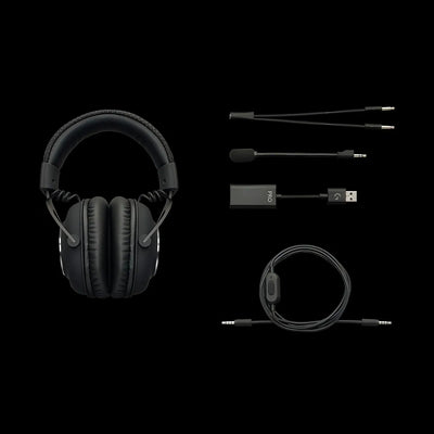 Audífonos gamer alámbricos Logitech G G Pro negro