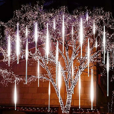 Extensión 8 Tubos Lhcer 30cm Con 24 Luces Navideñas Led