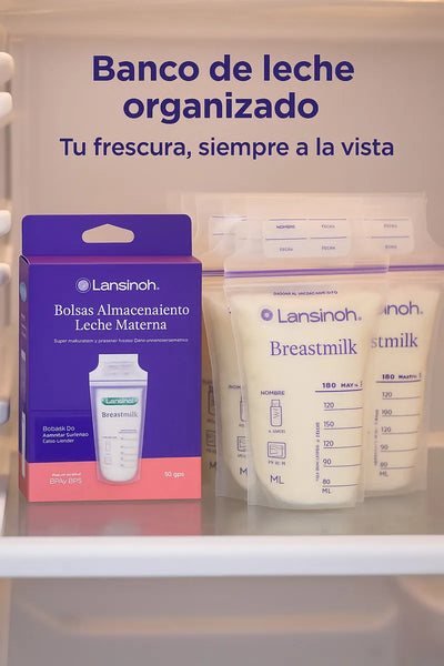 Lansinoh 50 Bolsas Leche Materna Almacenamiento Seguro