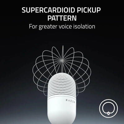 Micrófono Razer Seiren V3 Mini Ultra Compacto Usb Color Blanco