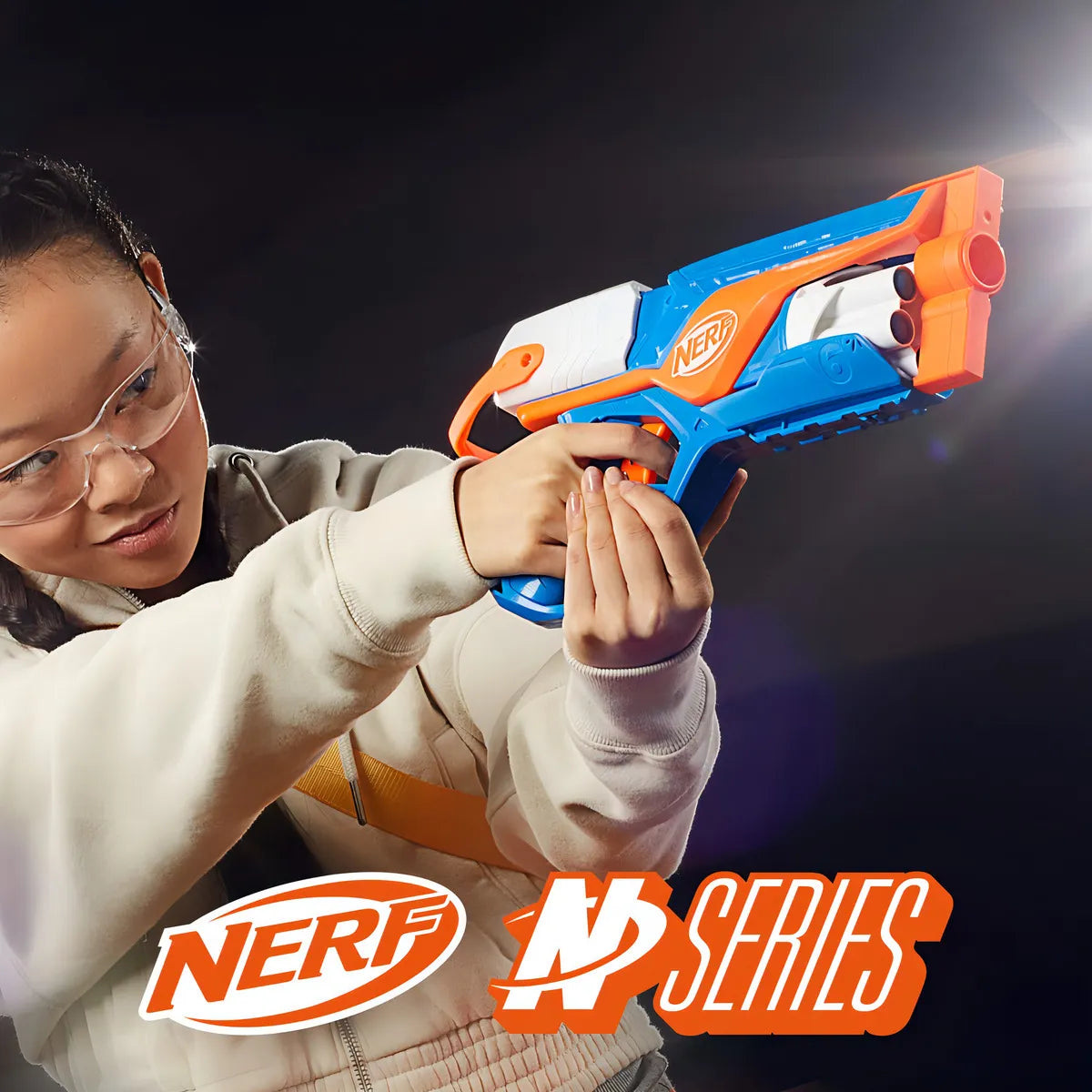 Lanzador Nerf N Series Agility 12 Dardos Color Multicolor
