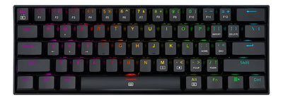 Teclado Dragonborn K630 Qwerty Red Negro Con Luz Rgb Españo Idioma Español Latinoamérica Color Del Teclado Negro