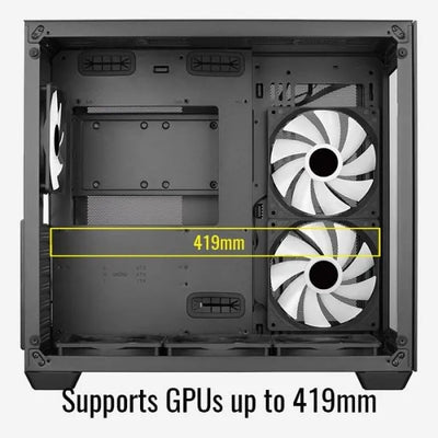 Gabinete Atx Gamer Aerocool Dryft Cubo 6 Ventiladores Argb