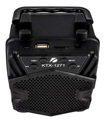 Parlante Recargable Bluetooth Ktx 1271 Usb Fm Sd Speaker Negro
