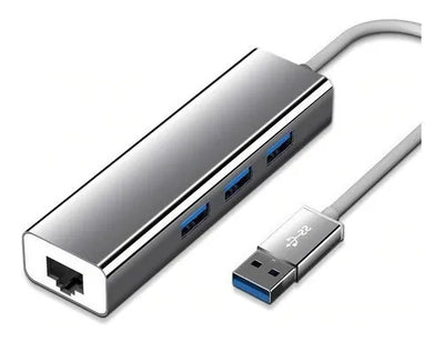 Adaptador De Red Usb 3.0 A Rj45 Ethernet + Hub 3.0 Multipuer