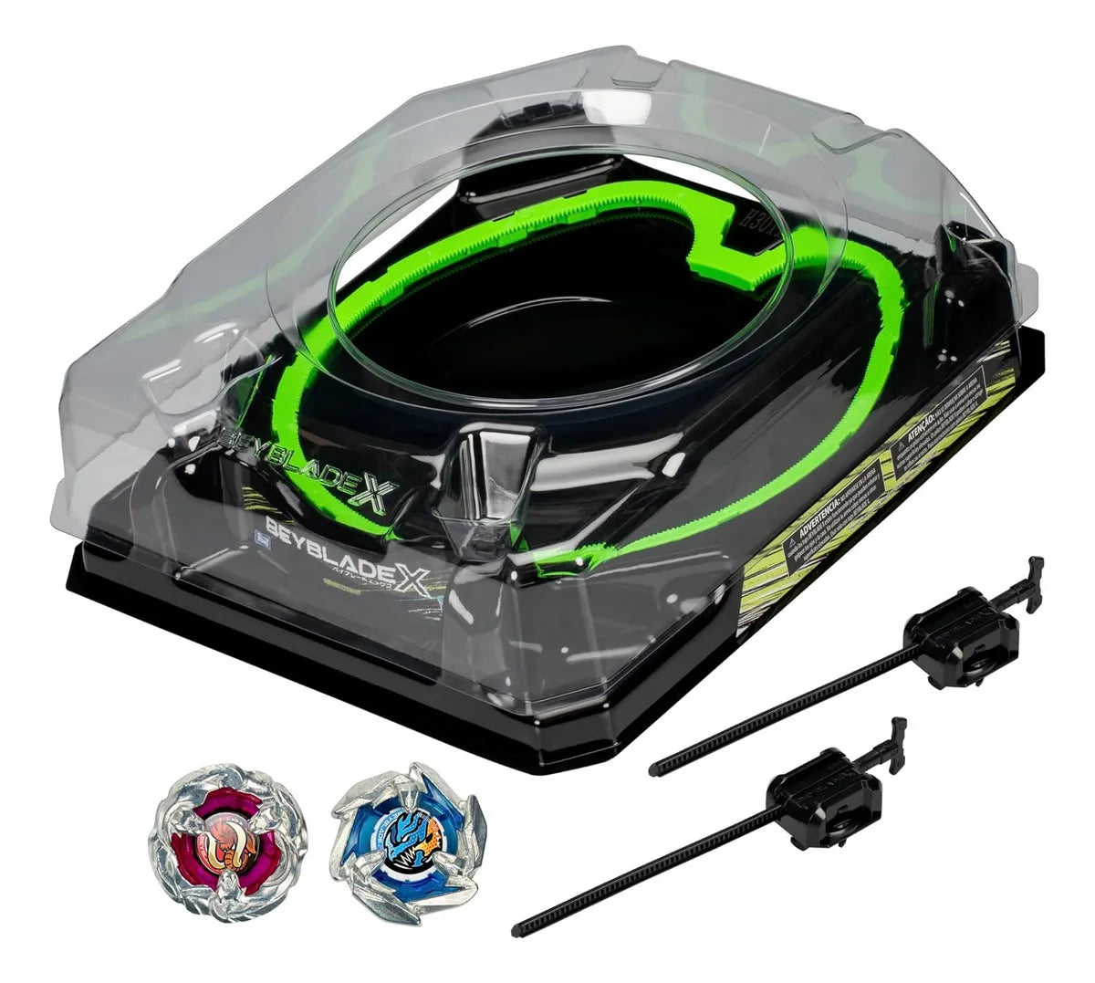 Beyblade X Xtreme Battle Set Con Beystadium Arena Con Riel X Color Negro
