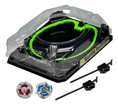 Beyblade X Xtreme Battle Set Con Beystadium Arena Con Riel X Color Negro