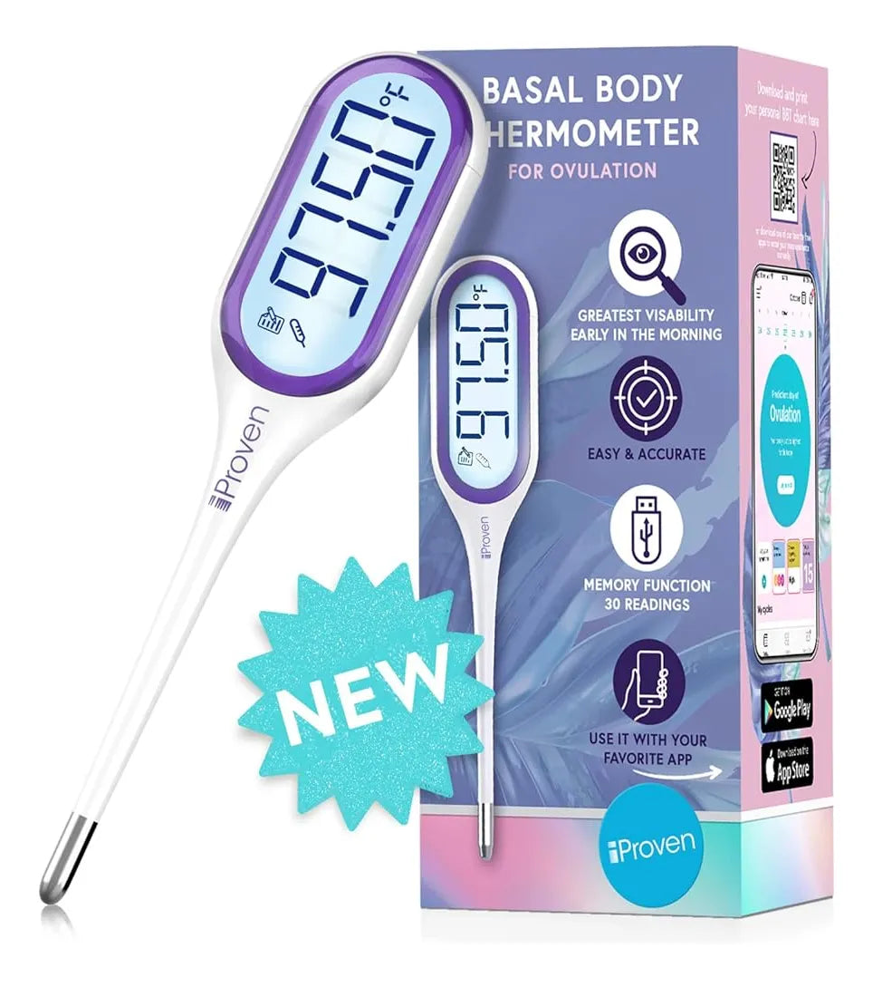Nuevo Termómetro Corporal Basal Iproven 2023 Con Lcd Jumbo Y