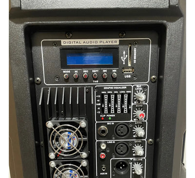 Cabina Activa 15 Pulgadas 10.000w Audio Sound Profesional Negro