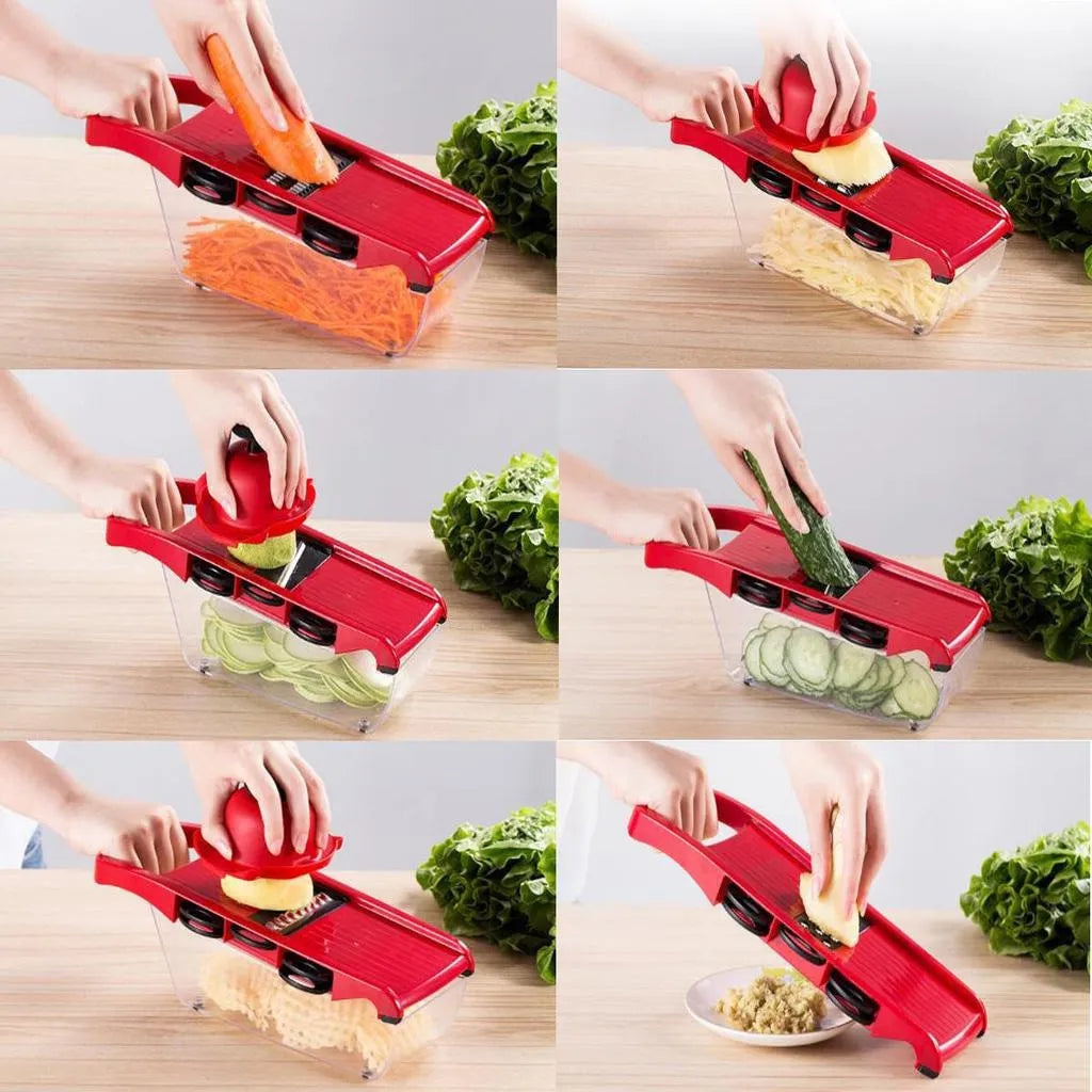 Cortador De Cocina Rallador De Verduras Mandoline 6 En 1