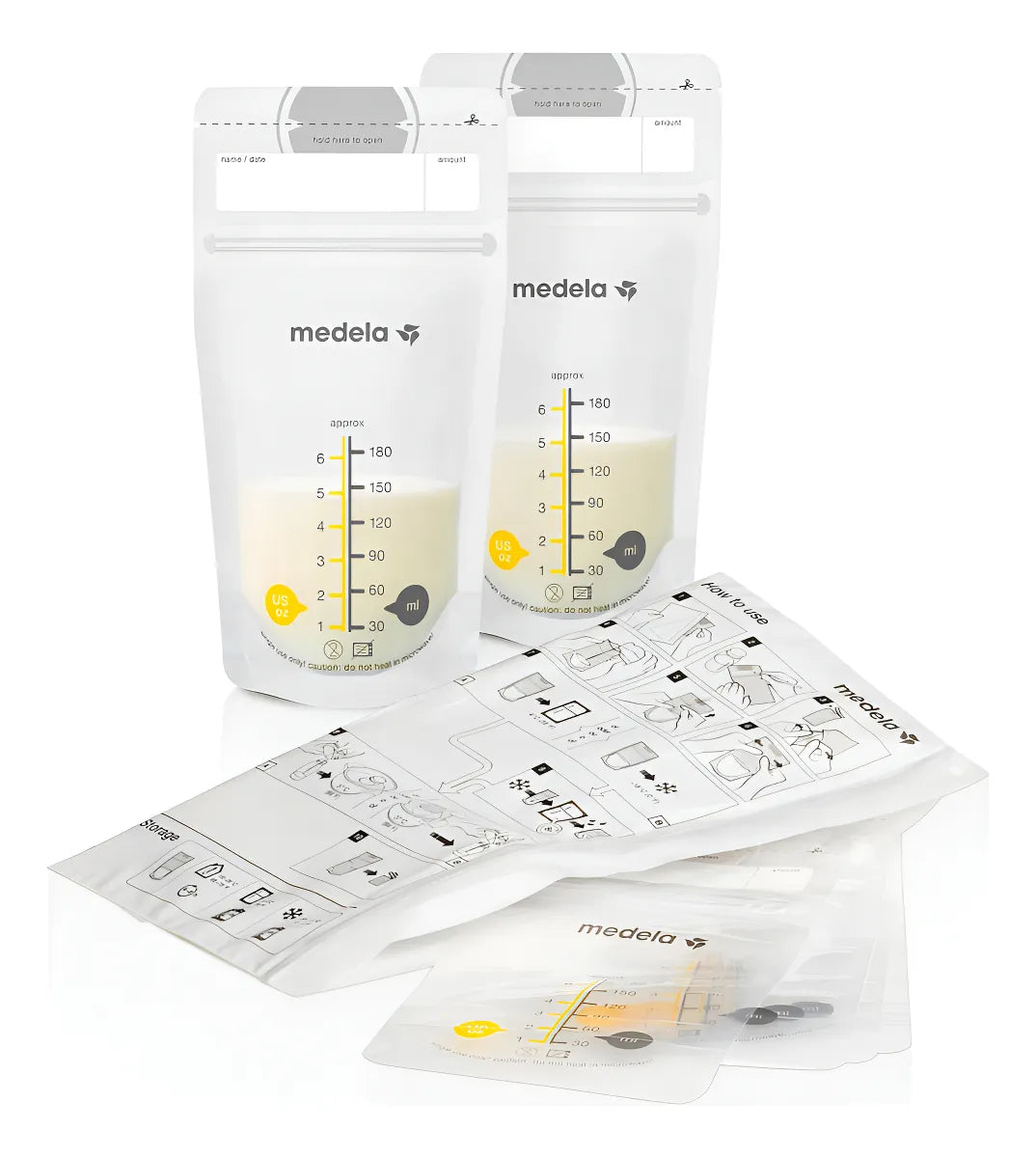 Medela Bolsas Para Almacenar Leche Materna 6oz/180ml 100pzs