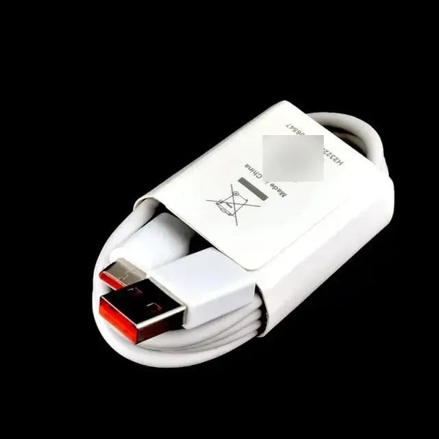Cargador Celular Rápido 33w Compatible Xiaomi Genérico Usb C Blanco