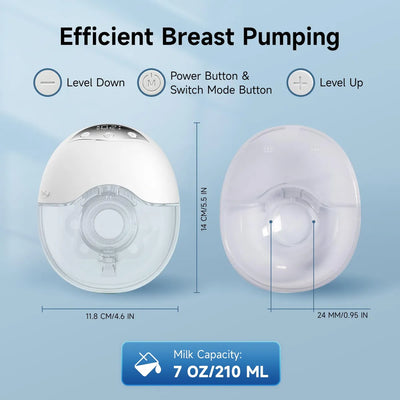Extractor De Leche Electrico Portatil Manos Libres Con 4 Mod