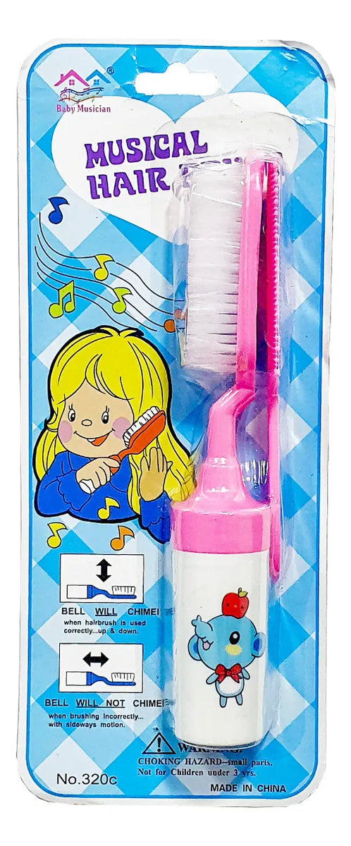 Cepillo Y Peine Para Bebe Music Color Rosa