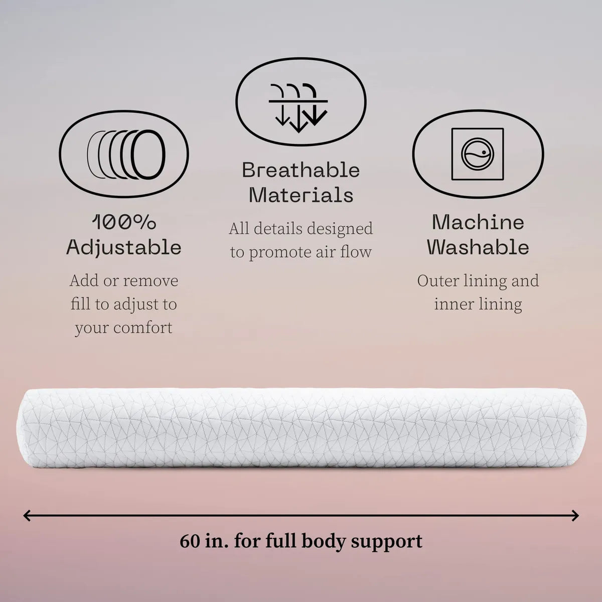 Coop Home Goods: Almohada Corporal Adaptable Para Embarazo.