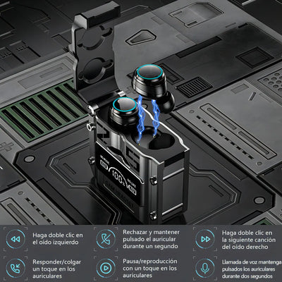 Audífonos Bluetooth Deportivos M25 Reducción De Ruido Negro