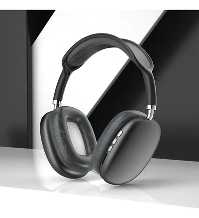 Audifonos Diadema Inalambricos Bluetooth Com Mic Ajustables JE1001 P9 color Negro
