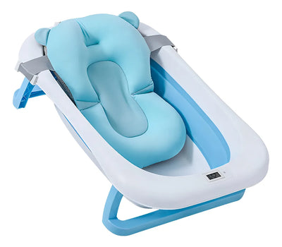 Bañera Tina Plegable Bebe Rosa Azul Ergonómica Fácil Guardar