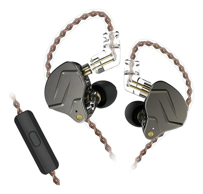 Fone de ouvido in-ear sem fio KZ Auriculares con cable ZSN Pro with mic negro